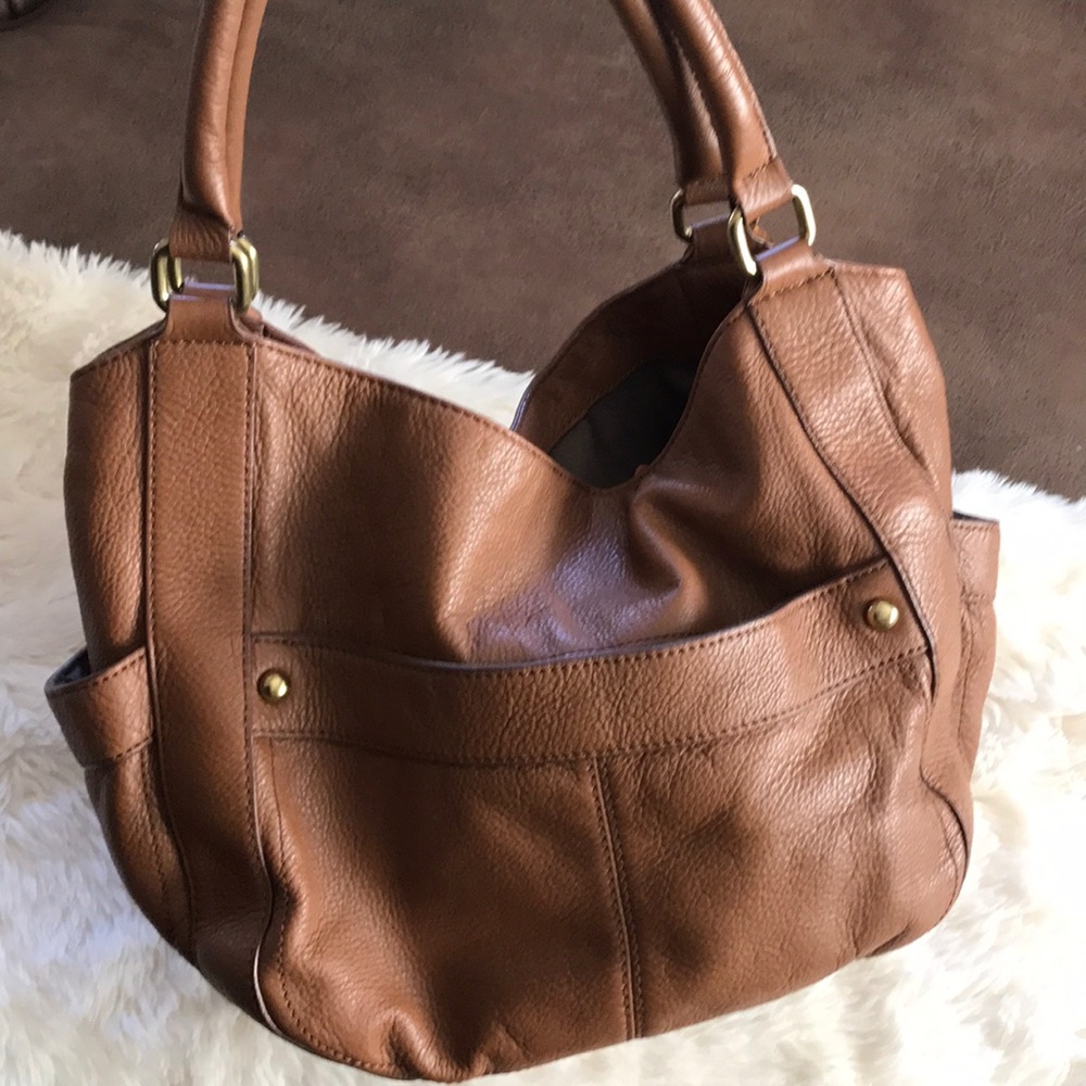 J.Crew brown leather purse in excellent condition